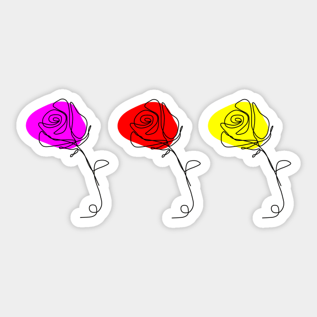 Sweet Roses flowers Sticker by EmmaZo